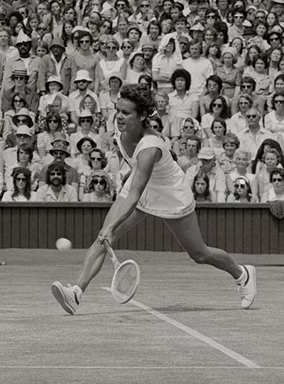 Evonne Goolagong, an Aboriginal Australian, beats Margaret Court to win the 1975 Wimbledon singles final. Photograph: Bettmann/CORBIS