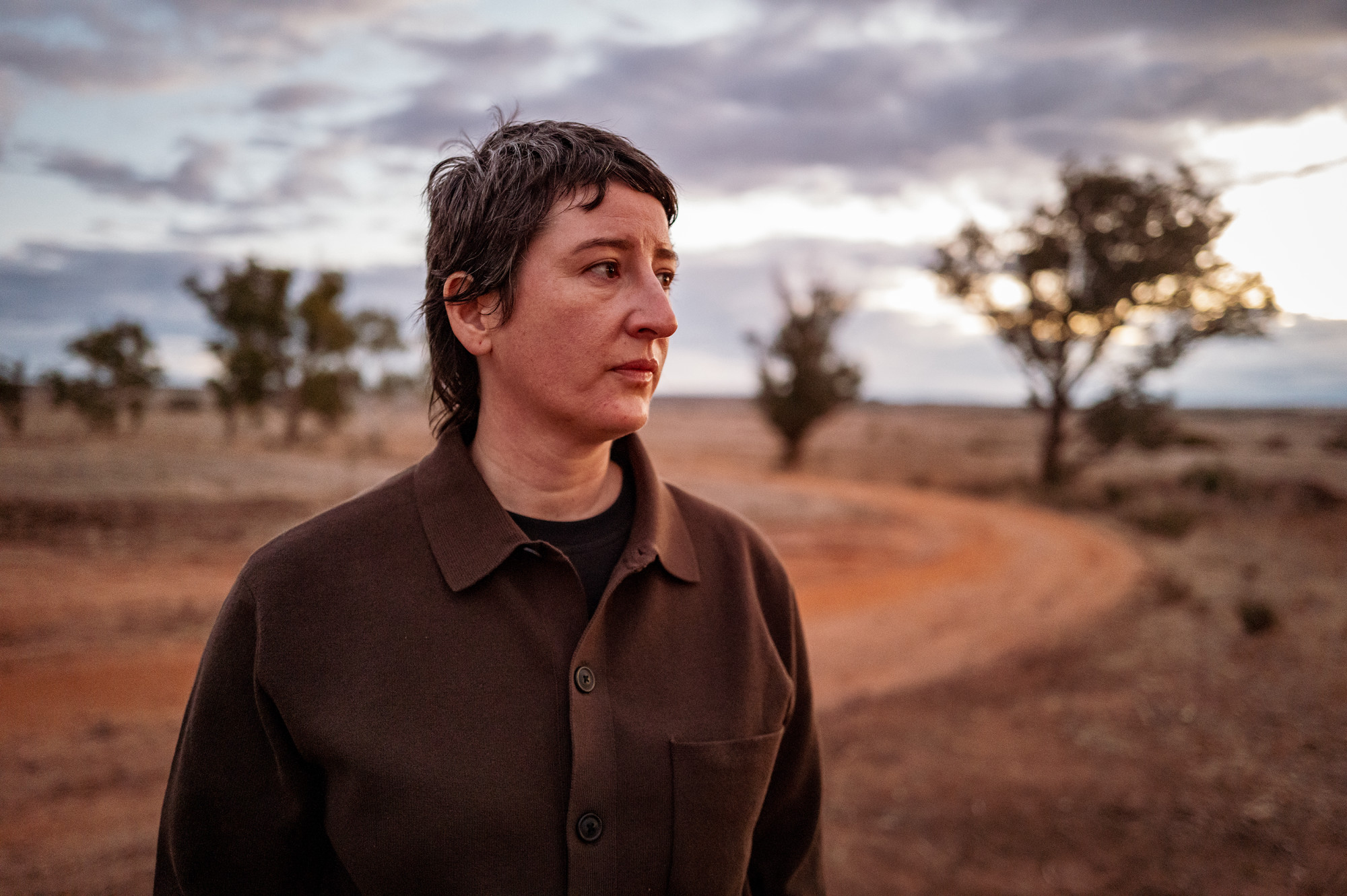 George Criddle looks out over land near Ellendale Pool